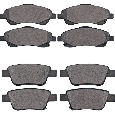 KIT PASTIGLIE FRENO ANTERIORI E POSTERIORI compatibile con TOYOTA RAV 4 IV (A4) / PASTIGLIE FRENANTI AUTO OEM P 83 145  P 83 071,P 83 089 / SOSTITUZIONE DIRETTA / BASSA POLVERE / SILENZIOSO