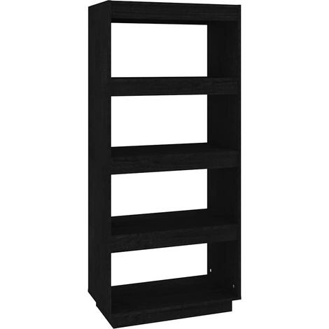 Maison Exclusive - Bücherregal/Raumteiler Schwarz 60x35x135 cm Ma (1/5)