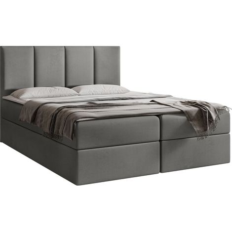 Lit boxspring Oppidum, Polo 894, Continental, Double, 160x200, Tissu, Disponible, 164x205x103cm (1/5)