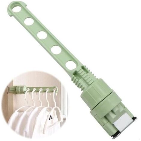 Lntyq Porte Cintre Mural Crochet Pliant Support de Cintre Réglable - Crochets pour Manteaux idéaux pour Les salles de Bains, Les Chambres et Les Voyages - Support Mural Cintres de vestiaire (1/4)