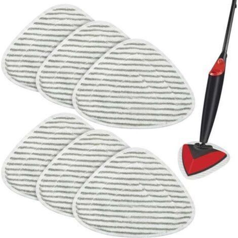 6 recharges microfibre - Compatible Vileda Steam/Steam Plus - Lavables machine (1/5)
