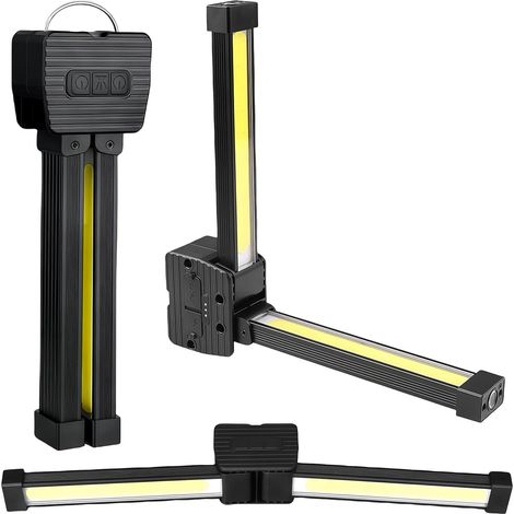 Lampe de pose gym lampe portable LED magnétique crochet travail pliante 180° (1/5)
