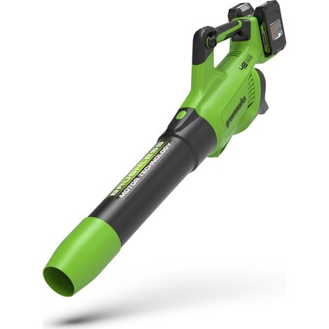 Souffleur de feuilles sans fil Greenworks GD24X2AB 48 V (sans batterie et chargeur) (1/3)