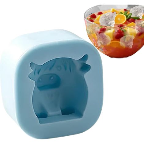 à Glaçons Animal Bac en Silicone Forme de Vache pour (1/5)