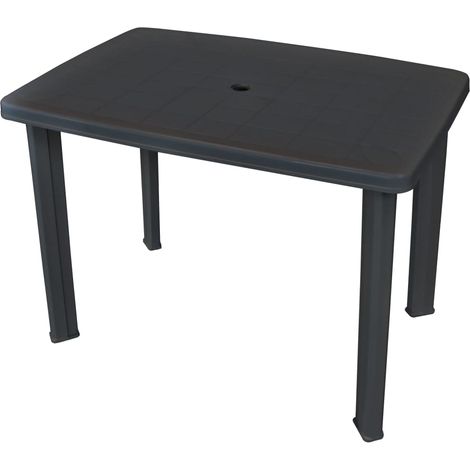 Garden Table Anthracite 101x68x72 cm Plastic vidaXL (1/5)