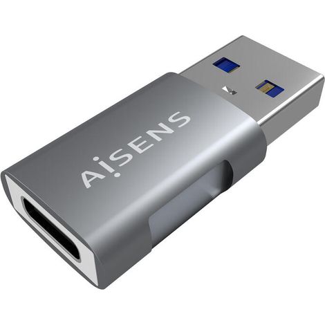 Adaptador USB 3.1 Aisens A108-0655/ USB Macho - USB Tipo-C Hembra (1/4)