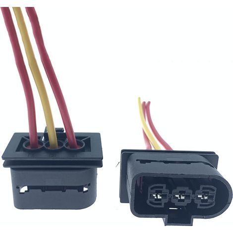 Kompatibel mit älteren Volkswagen Jetta Modellen 0412: Lüftermotorstecker, Stecker für elektrischen Lüfter, Kühlerlüfterstecker. (1/4)