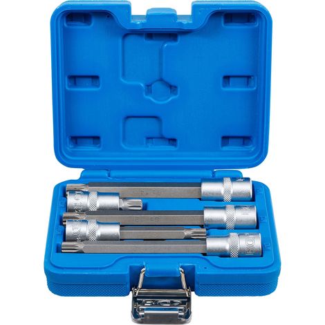 BGS Bit-Einsatz-Satz Antrieb Innenvierkant 12,5 mm (1/2") Innenvielzahn (für XZN) 5tlg. - 8449
