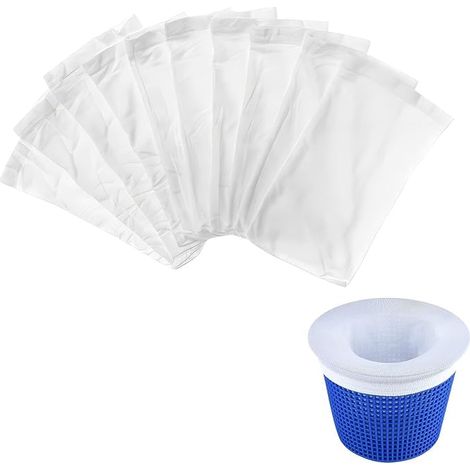 10 x Swimming Pool Skimmer Socks, Swimming Pool Filter Socks Skimmer, Ultra Fine Mesh (1/5)