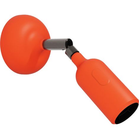 Lampada Fermaluce in silicone con snodo e con interruttore incorporato