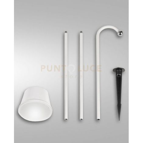 ARMANDA KIT GARDEN BIANCO A LED 3W 3000K 320LM DIMMERABILE E ORIENTABILE RICARICABILE IP54