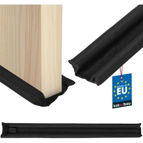 Boudin De Porte Isolant - Polyéthylène Mousse - 95 cm - Noir - Découpable - 30 mm - Bas de Porte Anti Courant d'air - Protection Acoustique-NANOTEH (1/5)