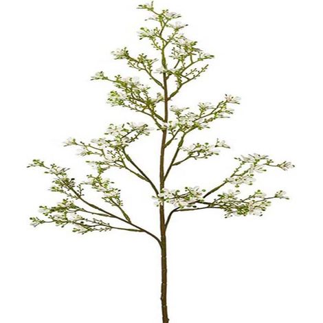 Jasmin Artificiel en piquet H 77 cm Superbe branche fleurie Crème (1/3)