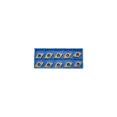 Lntyq 10pcs Lames Inserts Rotatifs Forme Losange CNC Cutters en Carbure DCMT11T308 DCMT32.51 Outil Tournage Filtage pour Finition d'Acier pour Tours, Fraiseuses (1/5)
