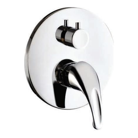 Miscelatore Monocomando Incasso Doccia con Deviatore Ceramico Roma Serie Star Finitura Cromata (1/2)