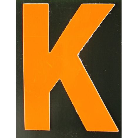 Conacord Reflektierender Klebebuchstabe K orange K Klebebuchstaben & Zahlen (1/2)