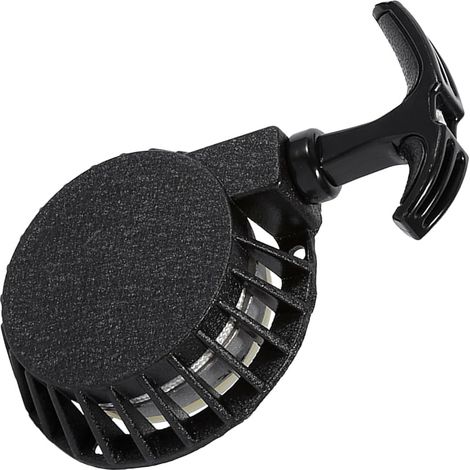 Seilzugstarter für Minimoto Pocket Bike, Aluminium, Easy Metal Part, Schwarz, mit einem Befestigungslochabstand von 7,5 cm (1/5)