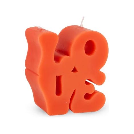 WD LifeStyle Candela Profumata Decoro Love 8,9 x 4,8 x 9,8 Cm Paraffina Fragole Fresche