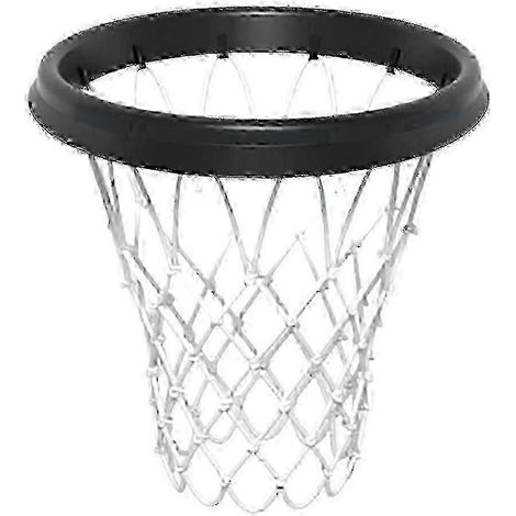 Panier de basket portable pour une utilisation intérieure et extérieure, avec filet amovible et cadre robuste.