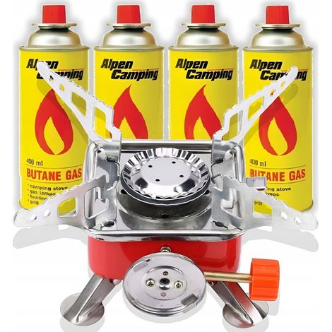 MINI FORNELLO A GAS PORTATILE DA 2800 W + 4 CARTUCCE DI GAS