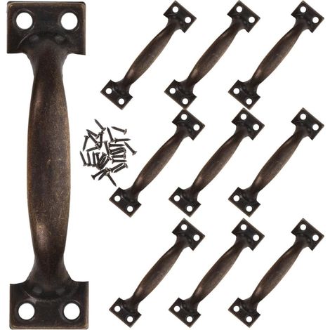 Cabinet Durable Handles Install Kitchen Vintage Drawer Rustic Decor