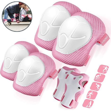 Genouilleres Enfants - Coudieres Enfants - Protections Poignets Enfants - Set 3-en-1 pour Patinage Roulettes Cyclisme Trottinette - Taille S (3-7 Ans) (1/5)