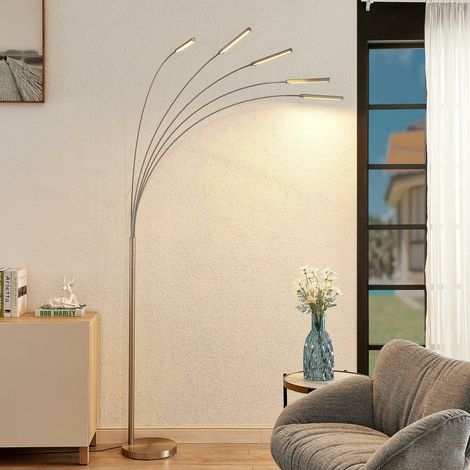 [GEBRAUCHT] B-Ware Lindby Feska Led Stehleuchte Stehlampe Standleuchte Lampe Leuchte Led Silber