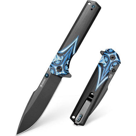 Klappmesser D2 8,7cm G10 Liner Lock 20.5CM Liner Lock+D2+schwarz (1/5)