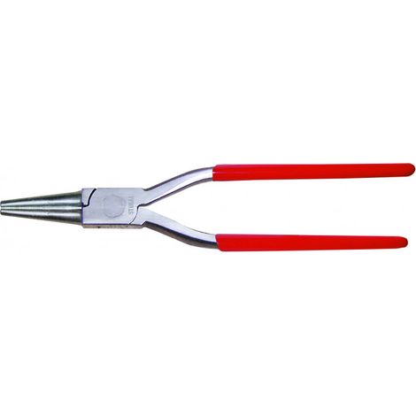 Stubai – Pince ronde à charnière emboutie inox 240 mm – Pointes trempées 45 mm pour précision – Transmission de levier optimale pour travaux intensifs