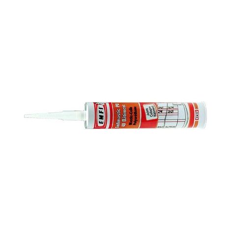 Emfi – Mastic de fixation polymère gris 300 ml – Très bonne adhérence sur béton et bois – Résistant aux intempéries et UV – Application facile