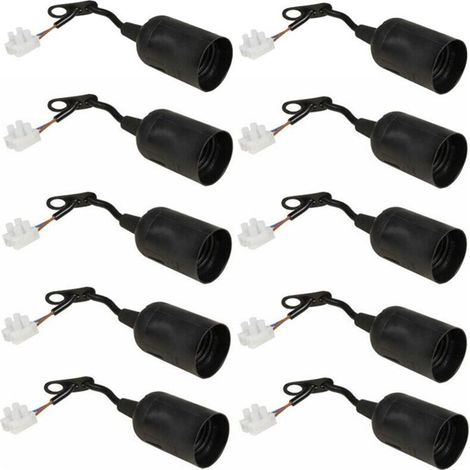 Lot de 10 Douilles à Vis E27 pour Éclairage de Chantier Industriel et Extérieur (1/4)