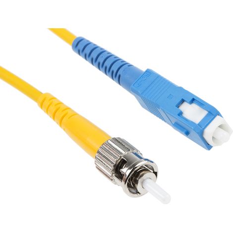 Câble fibre optique RS PRO 2m Avec connecteur / ST, OS1 Mono-mode ( Prix pour 1 )