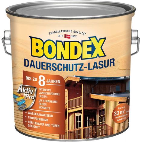 Bondex Dauerschutz-Lasur Nussbaum 2,50 l - 329921 (1/4)