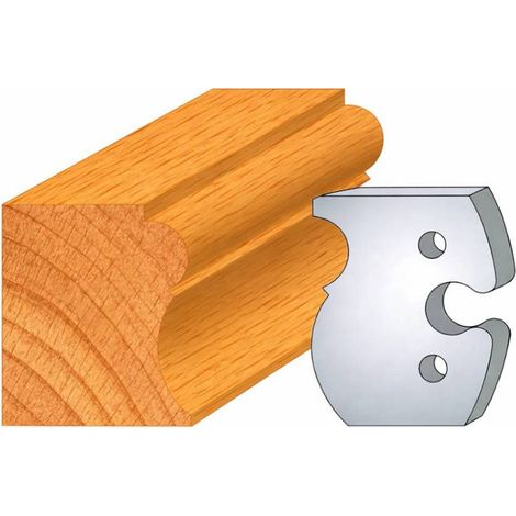 Jeu de 2 Fers Profilés Acier HT 50 x 5,5 mm - N°260 Corniche - Outil de menuiserie - Diamwood
