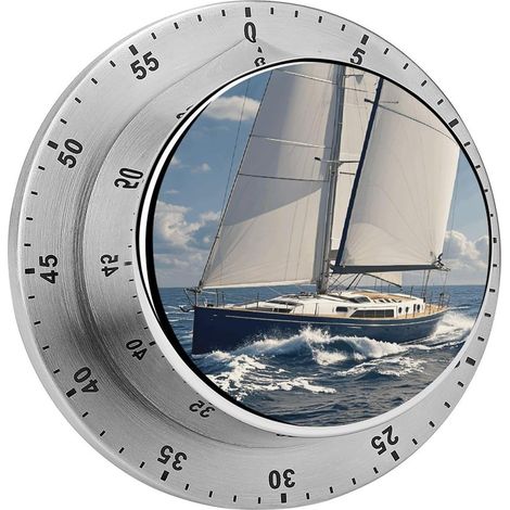 Minuteur nautique en acier inoxydable pour voilier, visuel (1/5)
