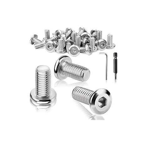 Vis Tete Plate M5x12mm Vis Allen M5 Acier Inox 25 Pièces (1/5)