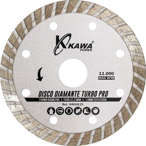 Kawapower Disque de coupe diamant turbo PRO Ø 115 mm (1/2)