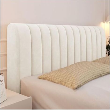 0 – Housse tête de lit extensible 160cm – Protection complète 360° – Tissu velours doux et respirant – Lavable en machine (1/5)