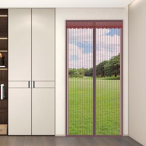 Moustiquaire magnétique en maille pour porte intérieure, coulissante (1/5)