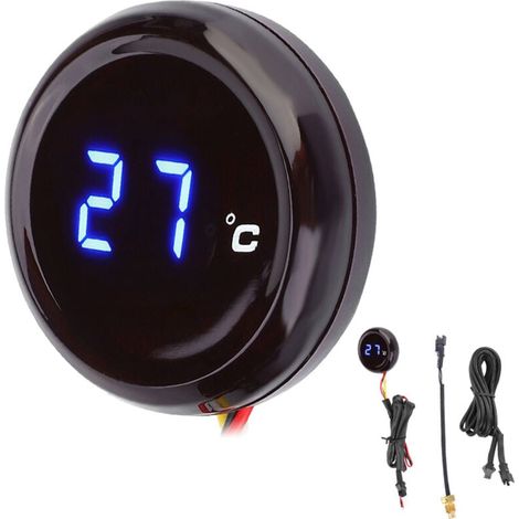Termómetro digital para Honda, Kawasaki, Yamaha y Suzuki (luz azul) (1/4)