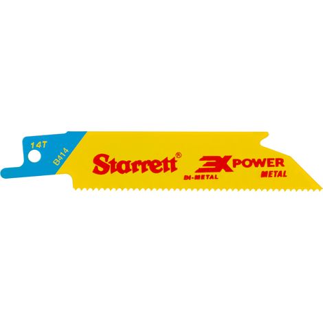 B414-5 Bi-Metal Reciprocating Blade, Metal Straight 100mm 14 TPI (Pack 5) - STRB4145