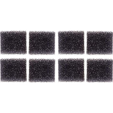 8X Filtre de Fontaine à Eau pour Chat Animal Mousse éponge Moteur Filtration Distributeur Abreuvoir universelle, noir 38mm (1/3)