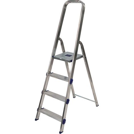 Profi Stehleiter 4 Stufen - Maximale Arbeitshöhe 2.79m - GLD/4 (1/5)