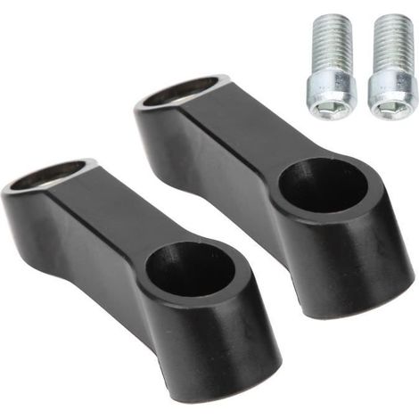 Rallonge De Rétroviseur De Guidon 2 Pièces 0.4In M10 Moto Miroir Riser Entretoises Adaptateur D\'Extension Accessoire (1/4)