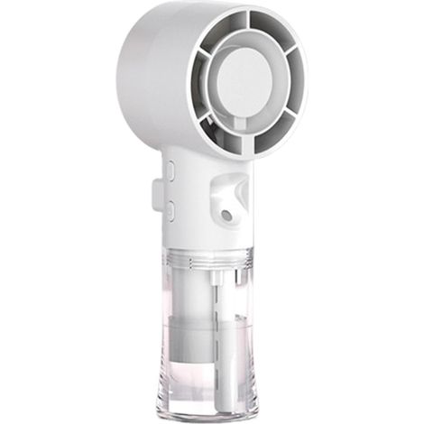 Ventilador nebulizador portátil, recargable por USB, 4 velocidades, compacto, ideal para el hogar, viajes y oficina. (1/5)