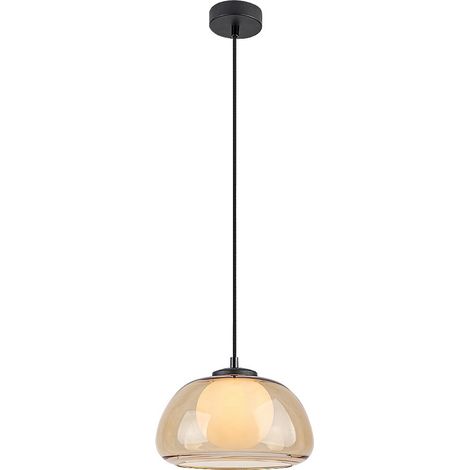 Lampada a sospensione Rabalux Elowen vetro ambra G9 (1/5)