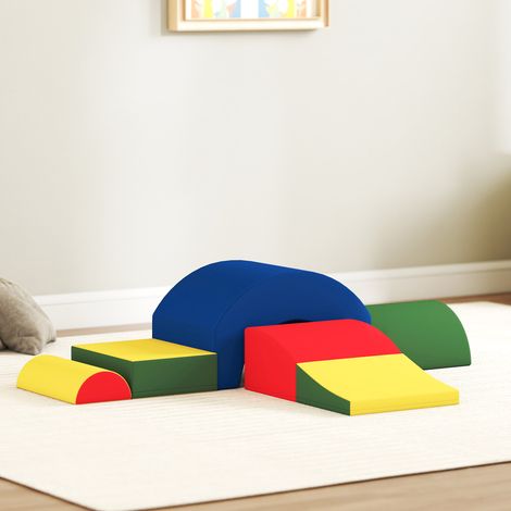 Module motricité bébé 5PCS parcours motricité bébé en mousse EVA pour enfants d'âge préscolaire, multicolore (1/5)