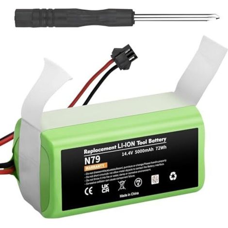 Batería de repuesto de 5000 mAh para Eufy RoboVac G10 G20 G30 G35 G40 Hybrid, RoboVac 11 11S MAX 12 15C 15C 15T Max 25C Max 30 30C 35C, Deebot N79 N79S DN622 y Tesvor X500 (1/5)