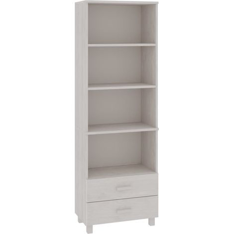 Credenza buffet cassettiera mobile contenitore organizer cucina soggiorno soggiorno 60 x 35 x 180 cm legno di pino massiccio bianco 020032129