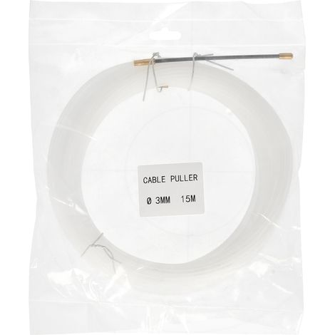 Extracteur de fil de ruban de poisson de 15m, outil de traction de câble à travers le mur, enfileur en plastique ABS, fils électriques fonctionnant pour conduit de plafond de cloison sèche (1/5)